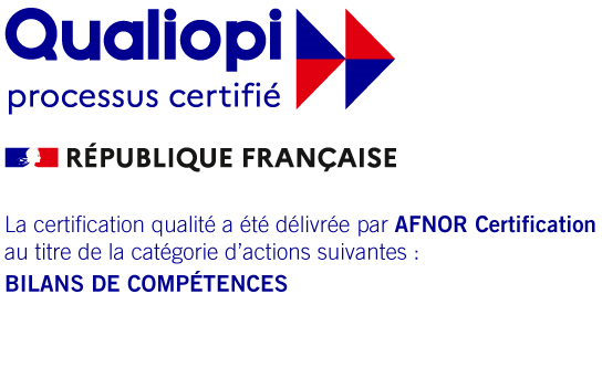 Logo QUALIOPI AUDHACE RH bilan de compétences